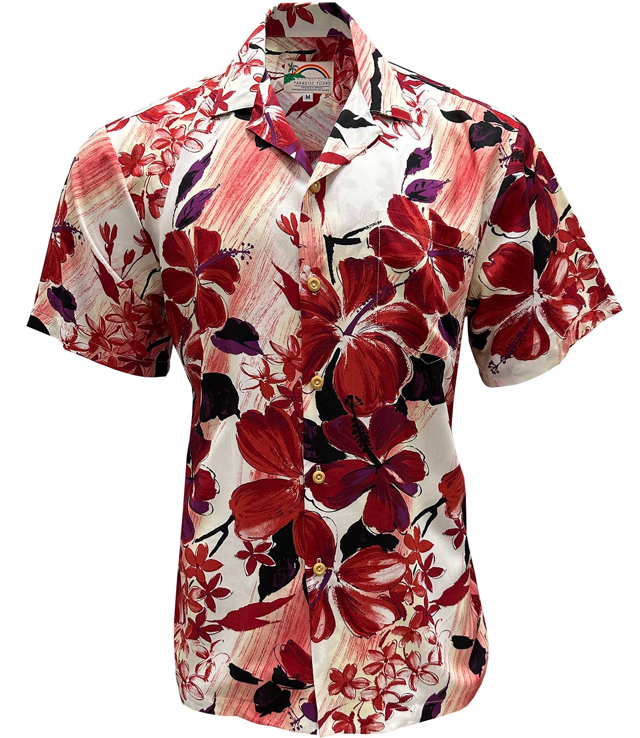 Watercolor Hibiscus Red