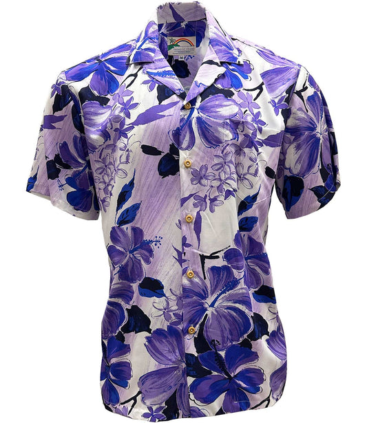 Watercolor Hibiscus Purple